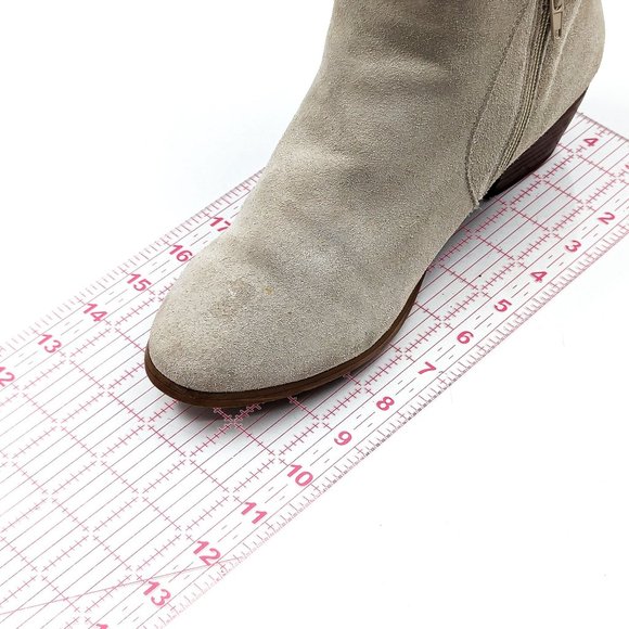 Free People X Ecote Women Low Western Cream Suede ankle Boots size 10 - Picture 7 of 12